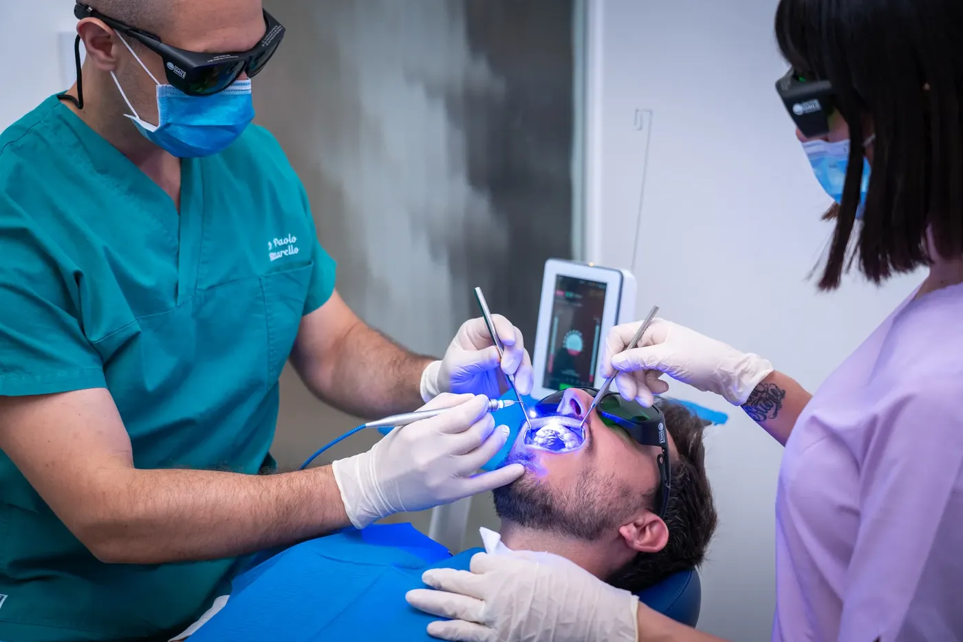 Controllo del cavo orale con tecnologia laser, screening oncologico, Perugia